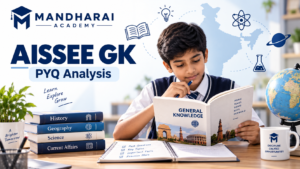 Student using AISSEE Class 6 GK PYQ analysis for exam preparation”