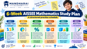 Six-week plan to improve AISSEE Class 6 Mathematics calculation speed