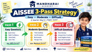 Three-pass strategy to reduce mistakes in the AISSEE examination