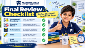AISSEE final examination review checklist